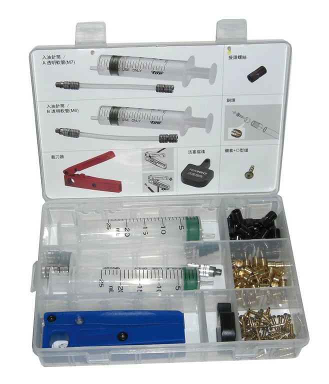 TEKTRO Bleeding Kit - Verktøy for hydrauliske skivebremser 1 TEKTRO Bleeding Kit - Verktøy for hydrauliske skivebremser