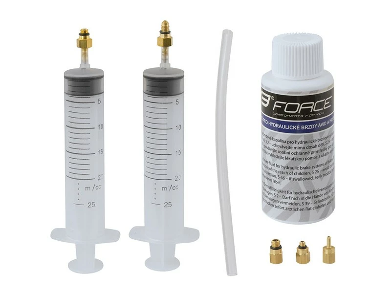 Force Bleed Kit for Avid og Hayes Hydrauliske Skivebremser – Komplett Verktøy for Effektiv Bremseservice 1 Force Bleed Kit for Avid og Hayes Hydrauliske Skivebremser – Komplett Verktøy for Effektiv Bremseservice